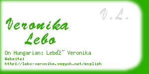 veronika lebo business card